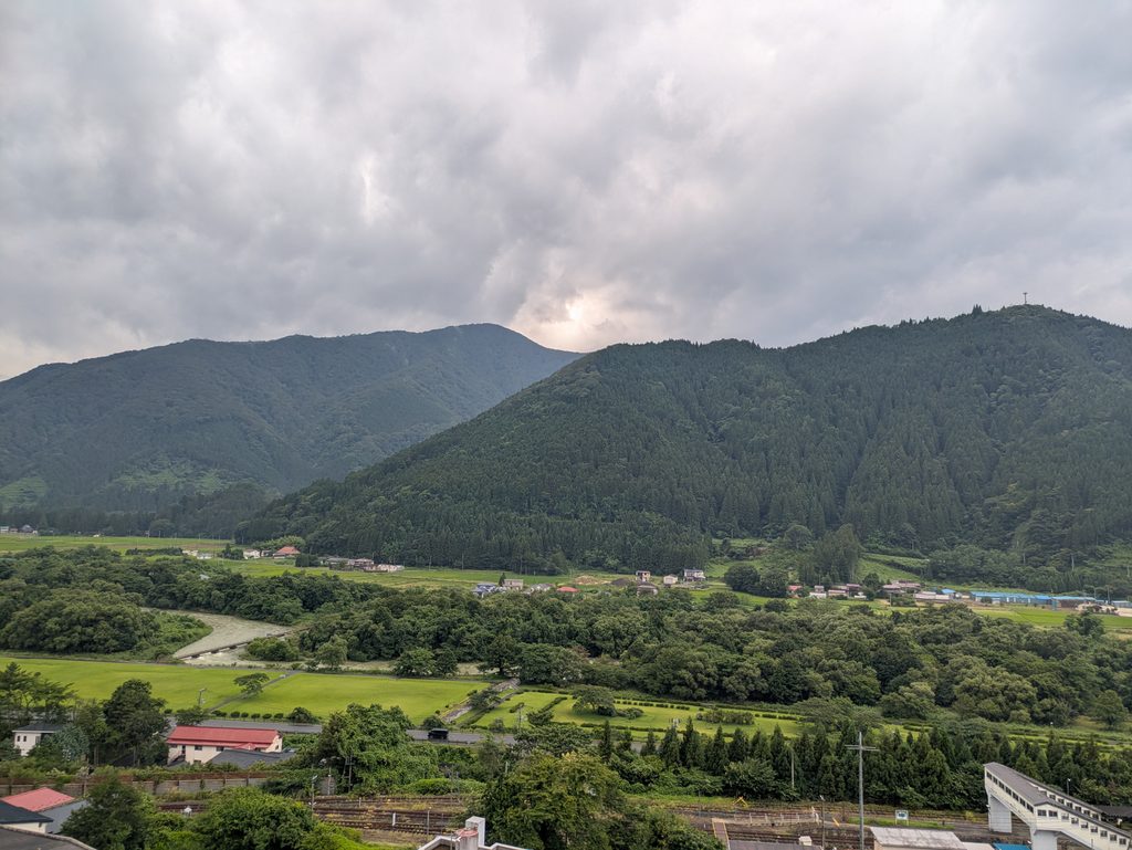 足湯からの景色